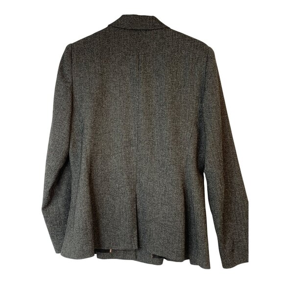 Vince Camuto Womens Tweed Blazer Size 10 Gray Fitted Peplum  RA10057 - Picture 3 of 7